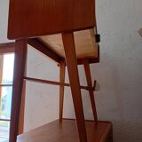 Vintage Scandinavian teak bedside table with drawer, 1960s