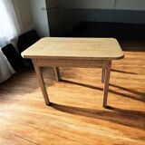 Antique wooden farmhouse table with drawer – 19th / early 20th century