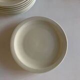 Set of 10 Havilland ivory modernist dessert plates 1960