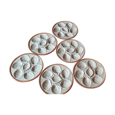 Lot 6 St Clement oyster plates