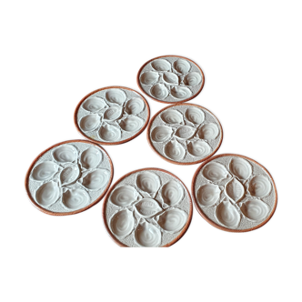 Lot 6 St Clement oyster plates