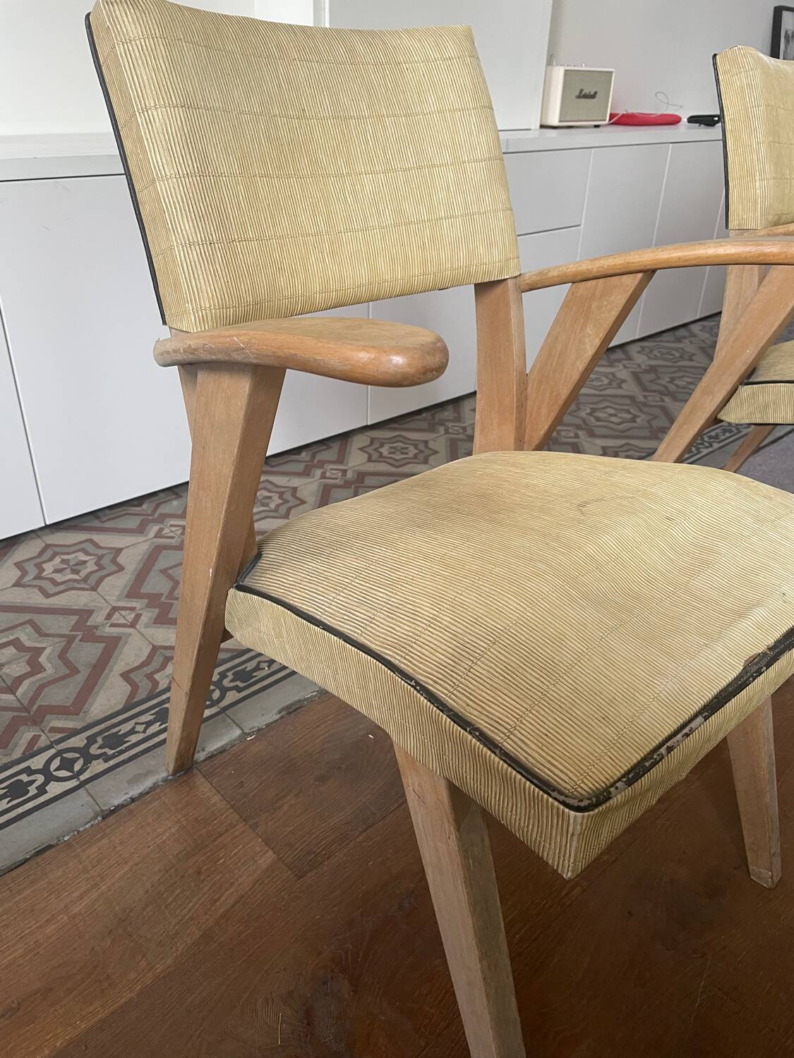 Pair of Bridge armchairs from the 1950s