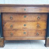 Empire period walnut commode