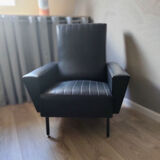 Alan deglauff armchair in vintage Skaï 1950