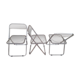 Series of 3 chairs model "plia" by Giancarlo Piretti by Castelli
