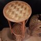 Rattan side table