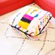 Colorful berber beery poufs azilal 60 x 60 x 20 cm