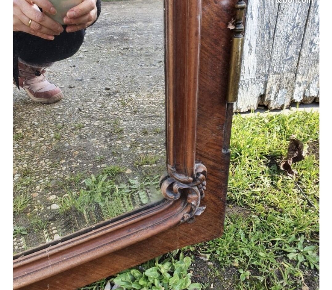 Bevelled mirror 210x93cm