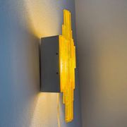 Acrylic wall lamps by Claus Bolby Cebo Industri, Denmark, 1970s, set of 2