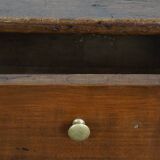 Table à manger française ancienne en chêne du 18ème siècle avec 2 tiroirs