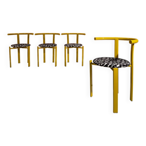 4 chaises vintage en - acier