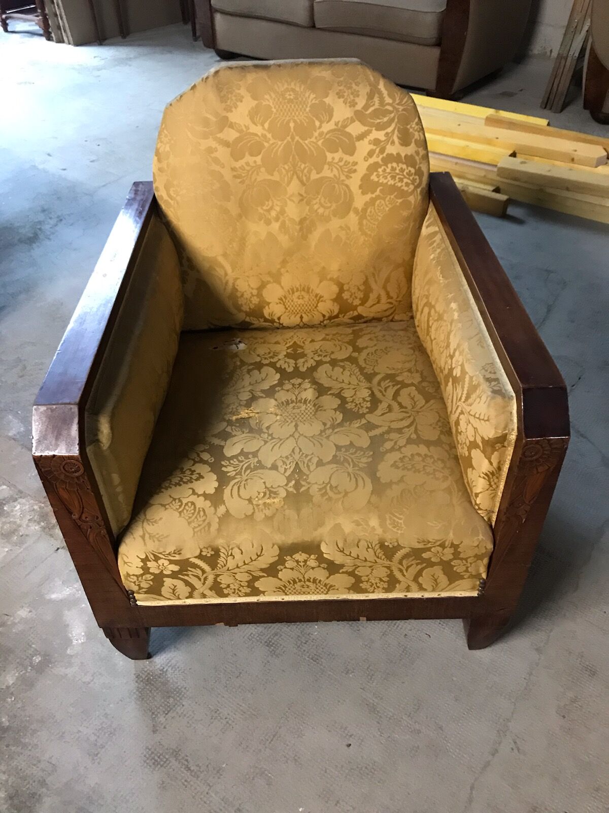 Pair of art deco armchairs