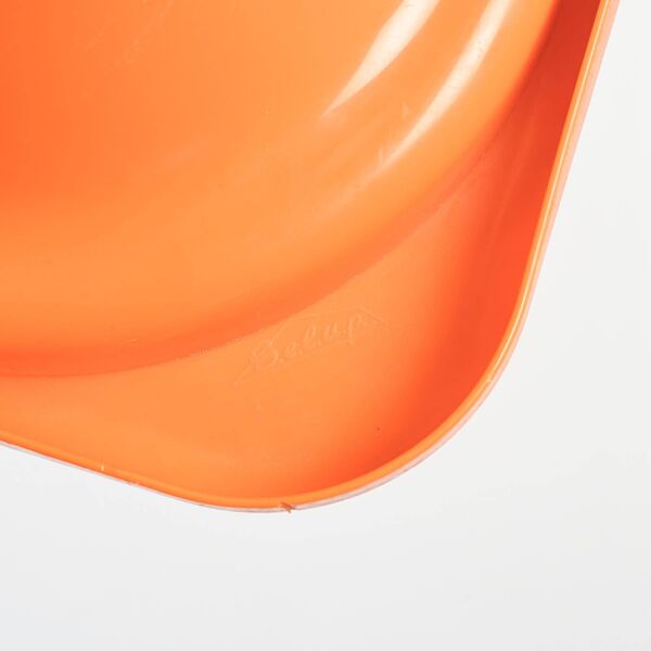 Paire de tabourets Tam Tam orange par S.E.L.U.P.