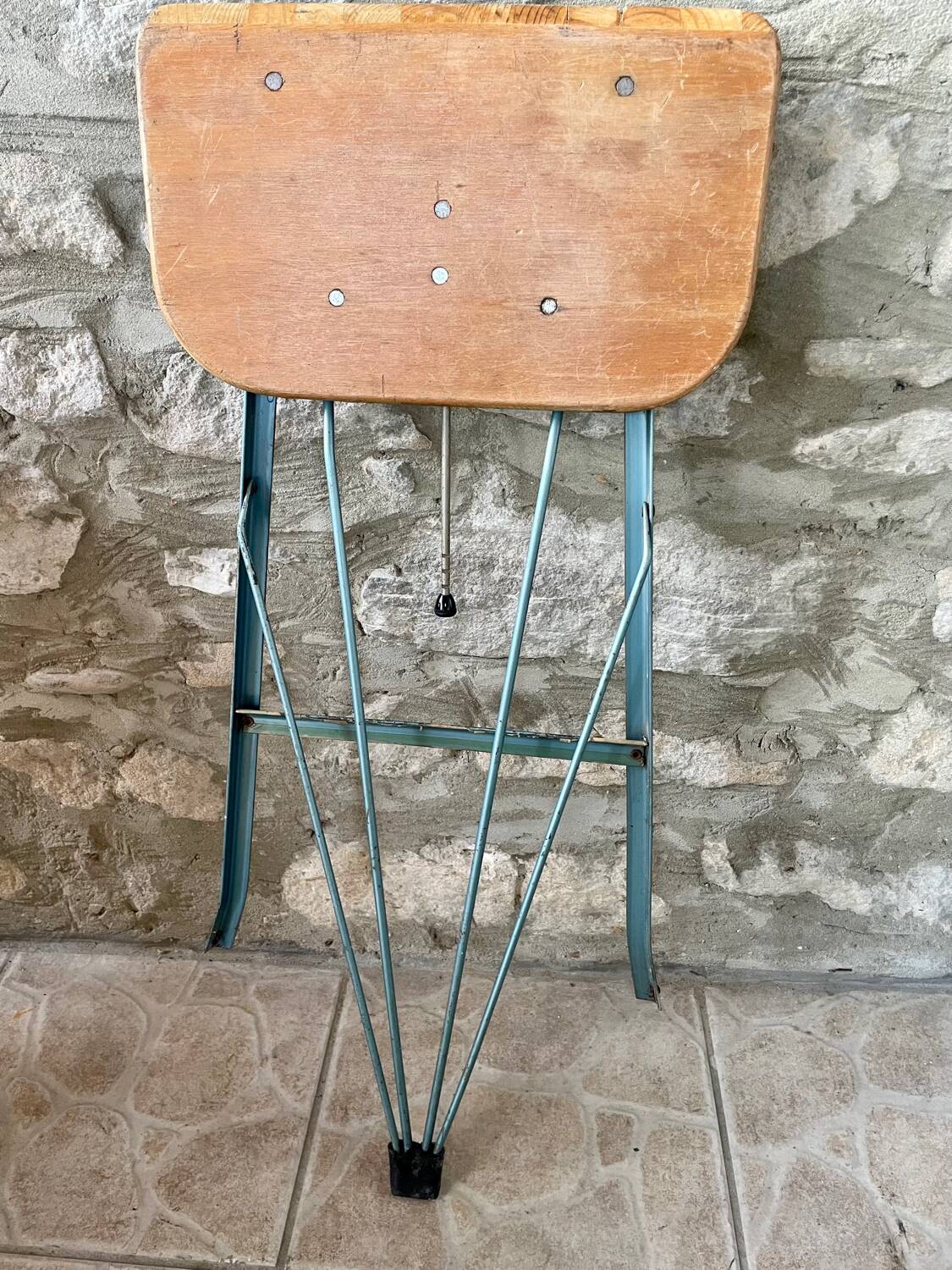 Folding workshop stool “Libellule” year 1950