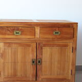 Enfilade en teck et bambou