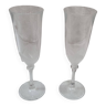 Duo flutes a champagne