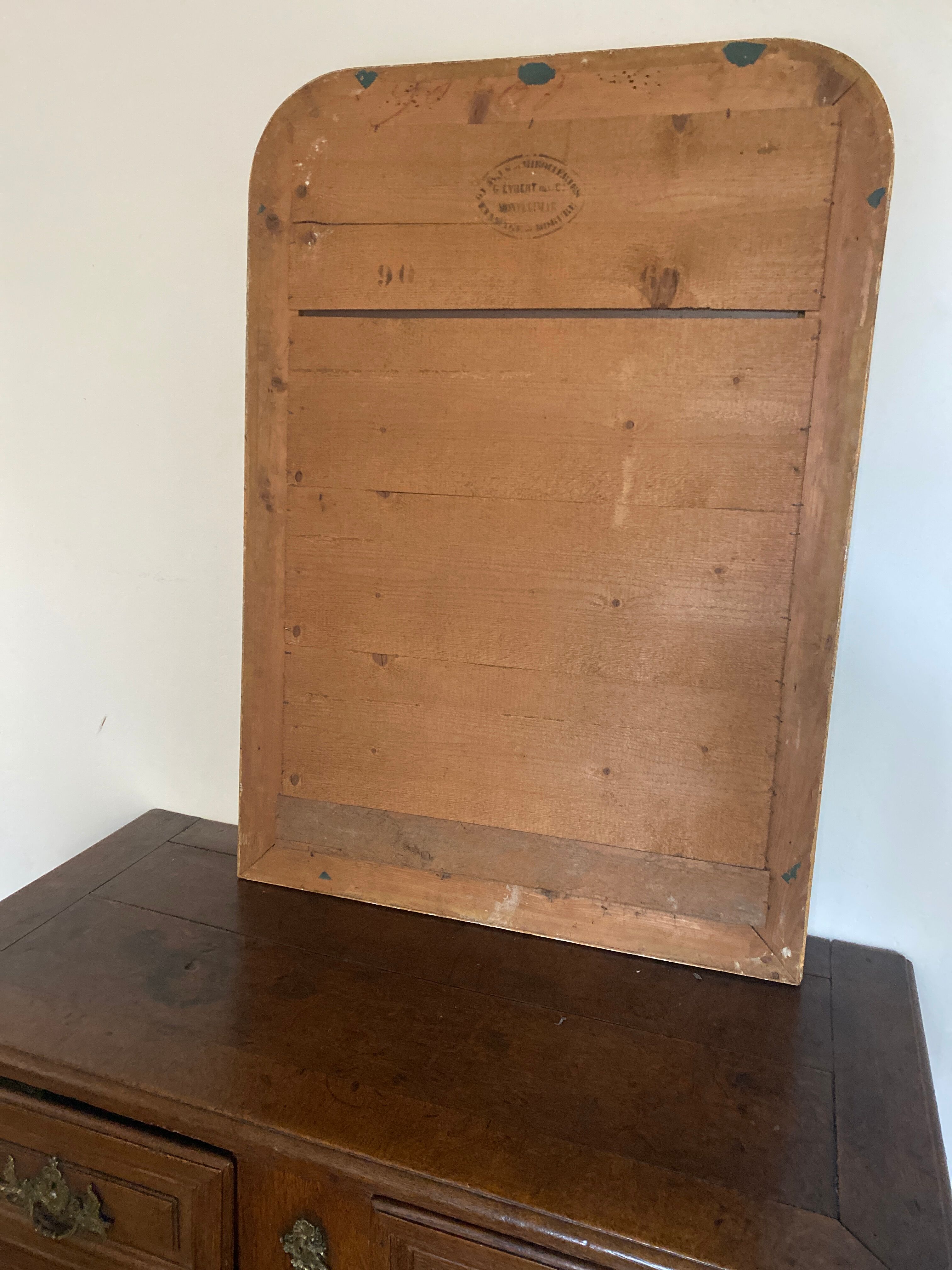 Mirror louis Philippe dore 110x90