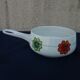 Poêlon caquelon Villeroy and Boch pattern flowers 70s pop age vintage diam 18 cm little served