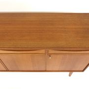 Scandinavian enfilade in teak, Möbelfabriken Linden, Horda, Sweden, 1960.