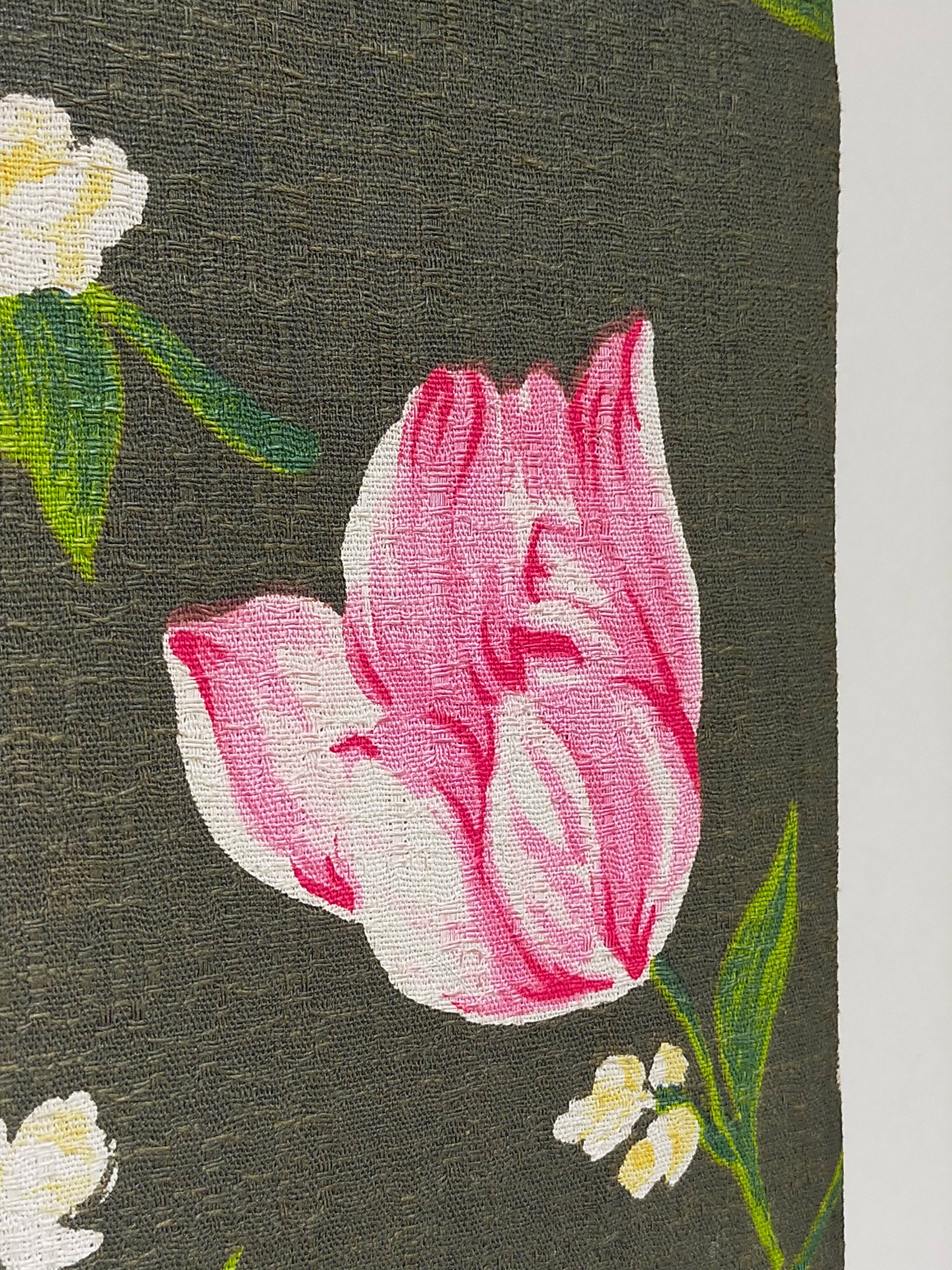 Box padded with old fabric