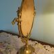 Psyche mirror in brass 39x30cm
