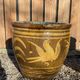 Two Antique Chinese Very Large Terracotta Pot Dragon Planting Plant Egg