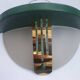 Pair of vintage gold half-moon wall sconces