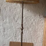 Louis XV bronze tripod reading floor lamp