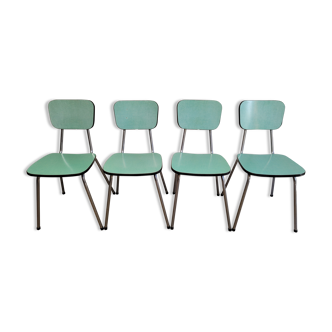 Chaises formica vert mint