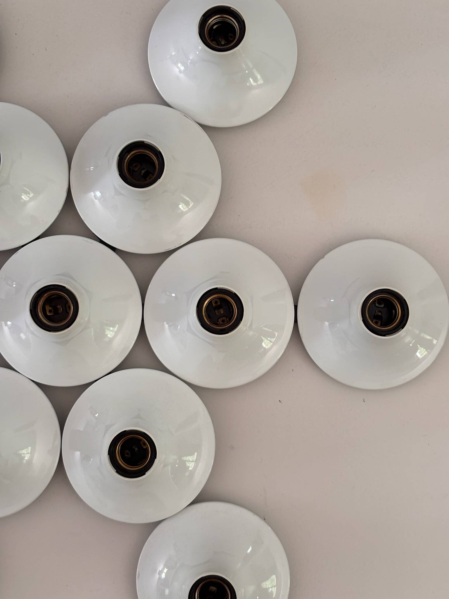 Composition of 13 Teti Wall Lights by Vico Magistretti for Artemide 1970 ABS Sp