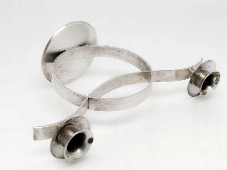 Db9 wellner two-arm candle holder art deco