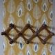 Vintage wooden ball accordion coat rack
