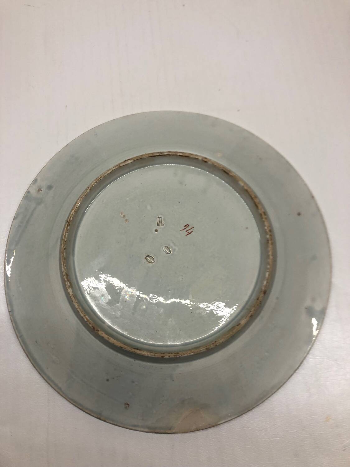 Gien earthenware plate, late 19th century