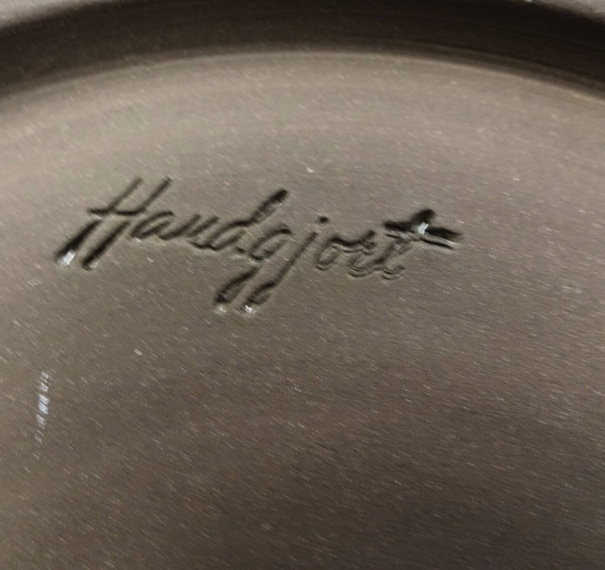 Vintage Handmade large Plate from Alimsås Ceramic by K. Winblad Sweden