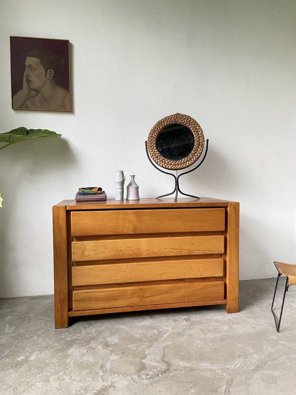 Elm chest of drawers Maison Regain