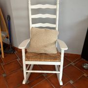 Chaise berçant rustique