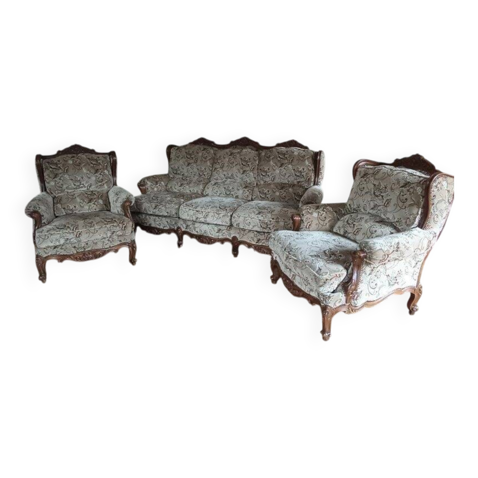 Sofa and 2 armchairs