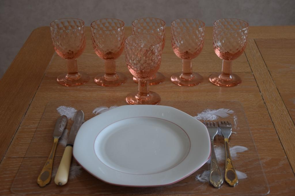 Pineapple shaped glasses 70s