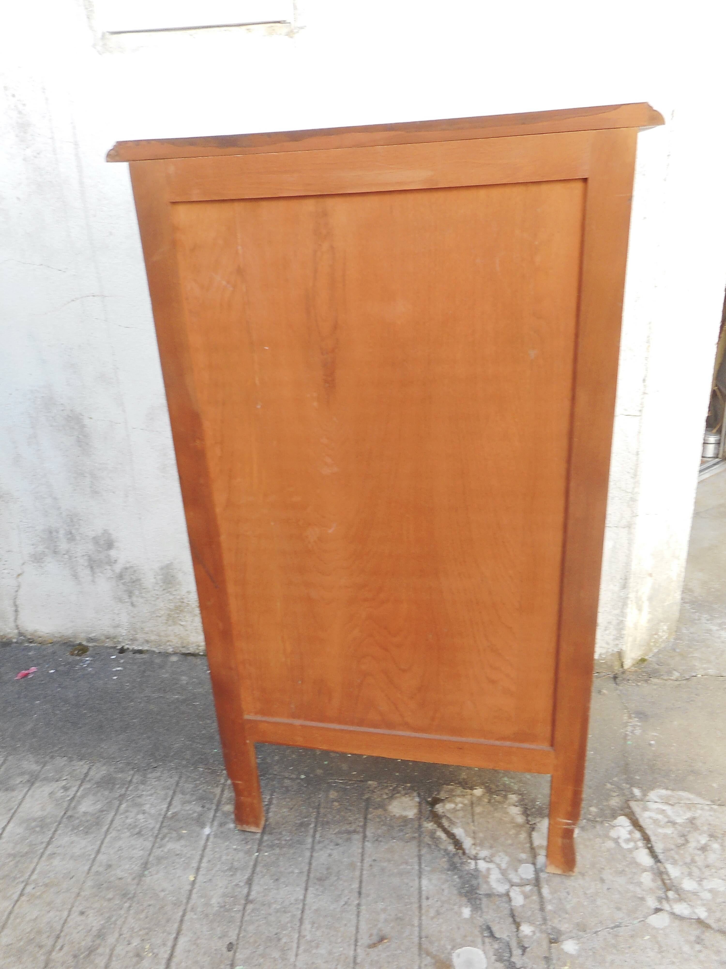 Cherry wood cabinet with 5 drawers