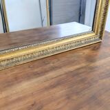 Antique mirror 19th century gilded carved frame 82 x 66 cm