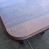 Oak table from 19th century .