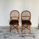 Chaises bambou et rotin circa 60/70 de la maison drucker