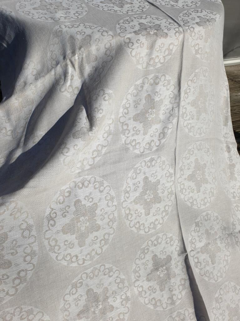 Set tablecloth & 18 vintage towels 138x280