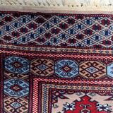 Antique Uzbek Bukhara handmade rug 94cm x 125cm (1920s)