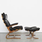 Chaise cantilever avec ottoman par Elsa & Nordahl Solheim pourRybo Rykken