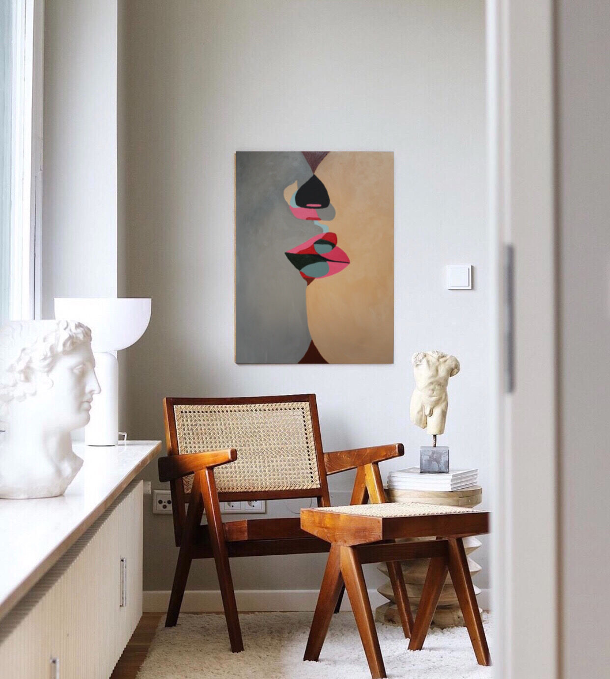 Acrylic canvas The kiss 73X54 cm for living room