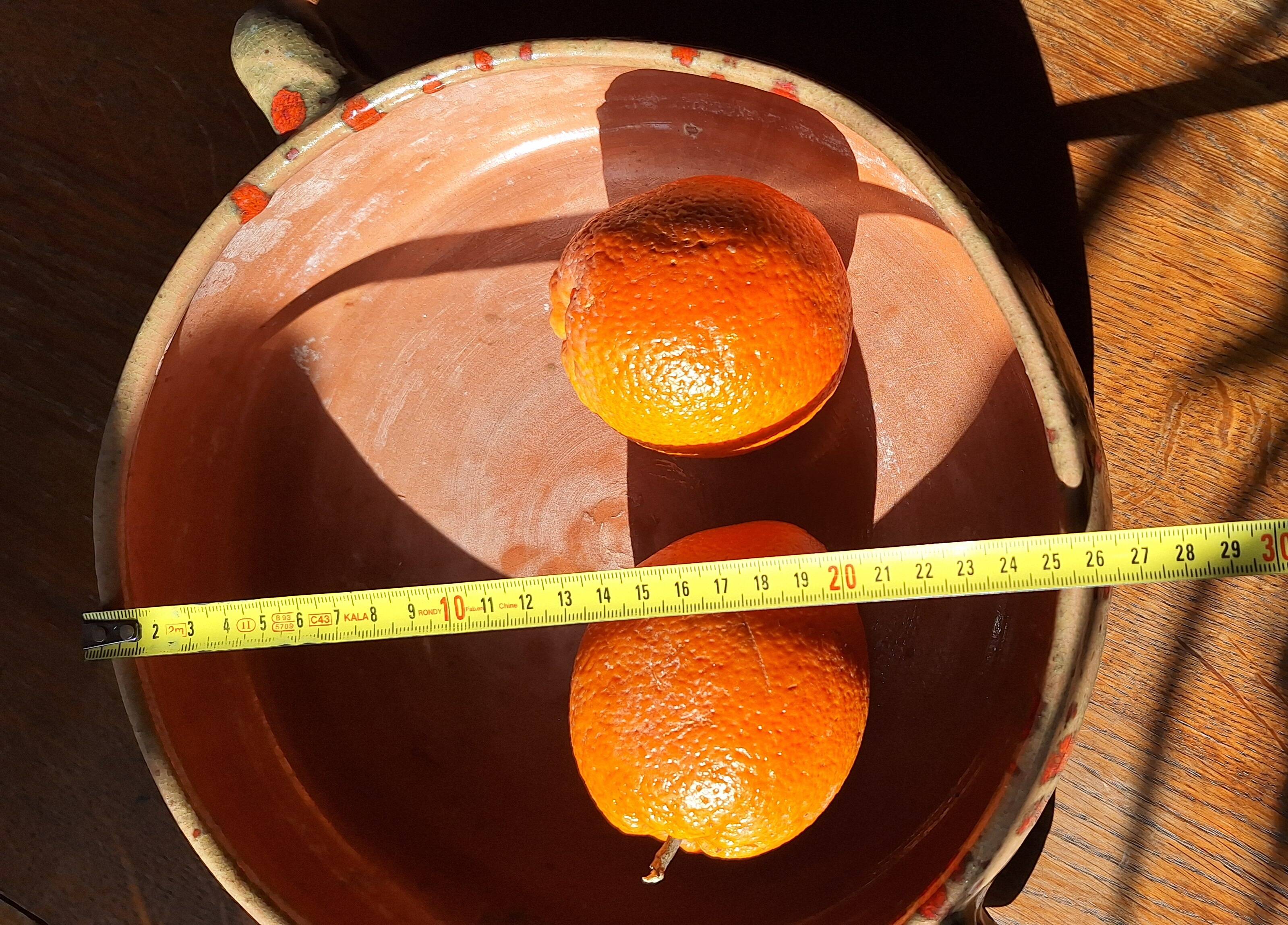 Vintage signed ceramic large plate