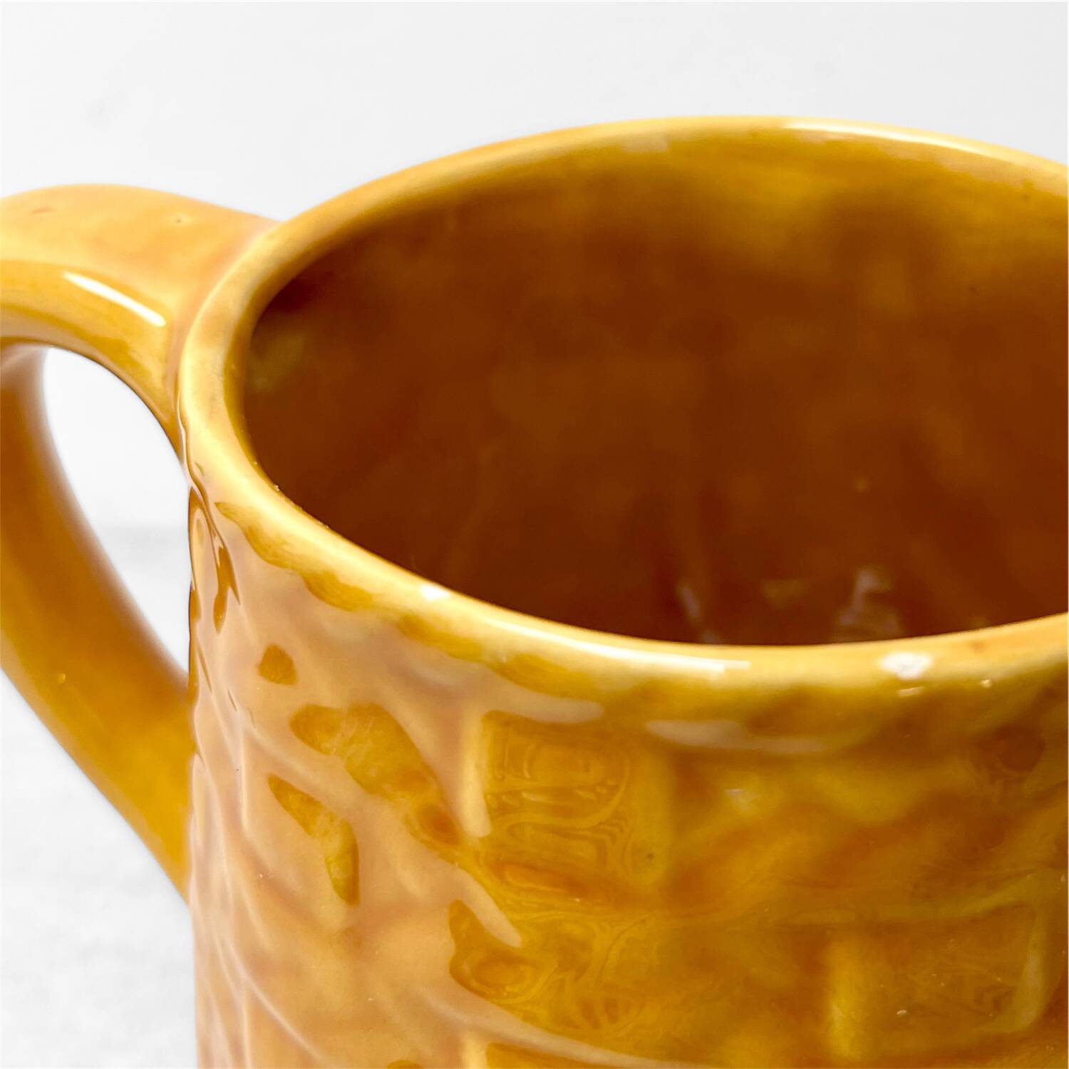 Vintage enameled ceramic pitcher – French artisanal creation