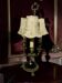 Antique three-light table lamp