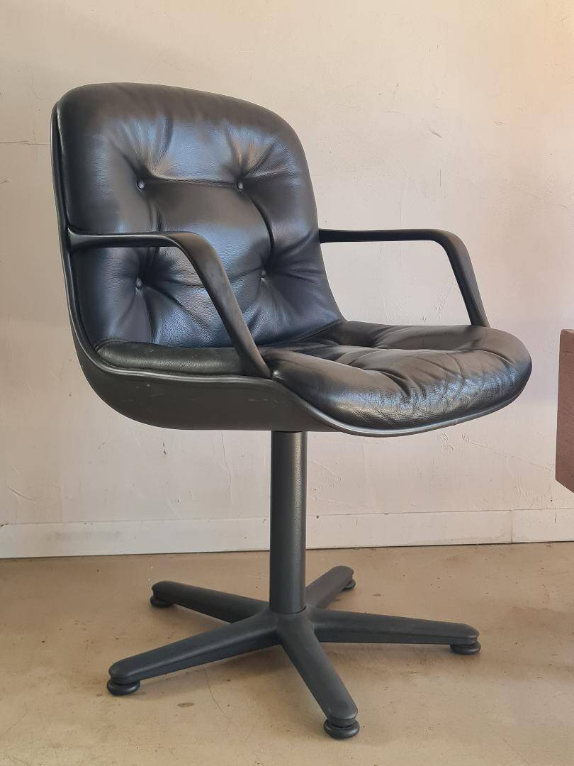 Stellcase Strafor Randall Buck DLG armchair by Pollock for Knoll